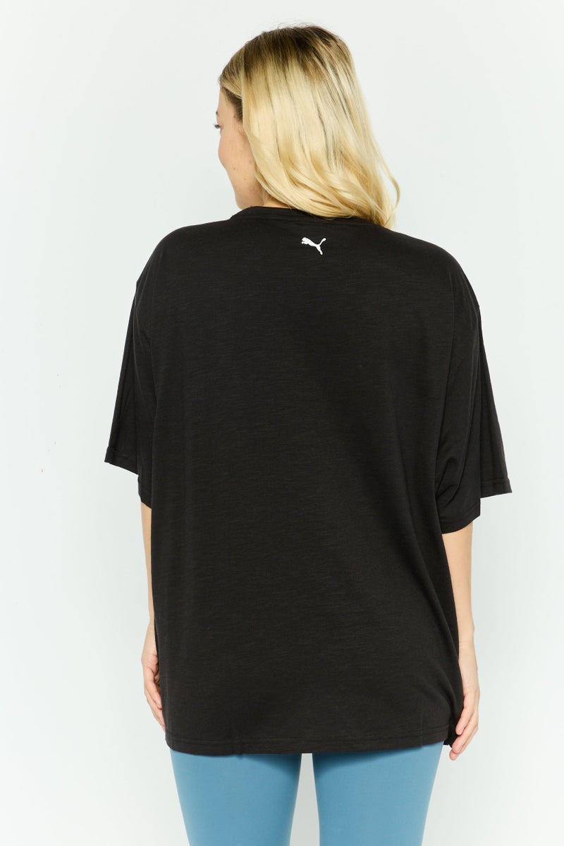 PUMA Women Sportswear Fit Short Sleeve Training T Shirt, Black - Image 2