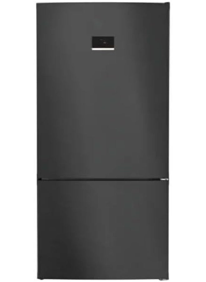 بوش Refrigerator Series 6 Combi - 526 L - Black - No Frost - Adjustable door direction - KGN76CXEE8 KGN76CXEE8 black - Image 1