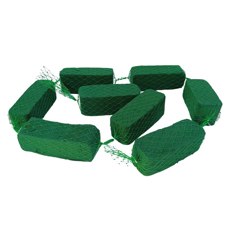 Oasis XL Garland Floral Foam Shape for Fresh & Artificial Flower Decoration - Birthday, Wedding, Party, Wall, Cars (3 Strings), (74x200mm, 8 pcs in Each String) - Image 1