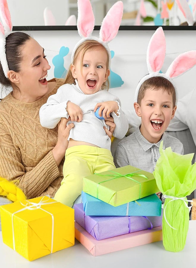 100 ورقة من ورق التغليف الباستيل للأكياس الهدايا، ورق تغليف هدايا مقاس 20 × 14 بوصة، ورق تغليف حرفي للأعمال الفنية الزهرية والحرف اليدوية وزينة حفلات الأعياد - 10 ألوان متنوعة - Image 4