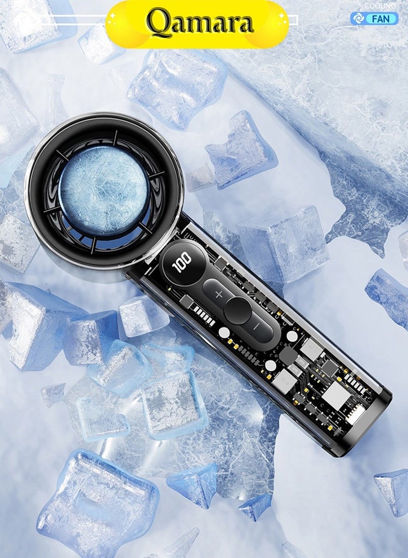 Qamara Portable Ice Cooling Fan, 3000mAh Long Battery Life with Type-C Fast Charge for Outdoor and Office - Image 1