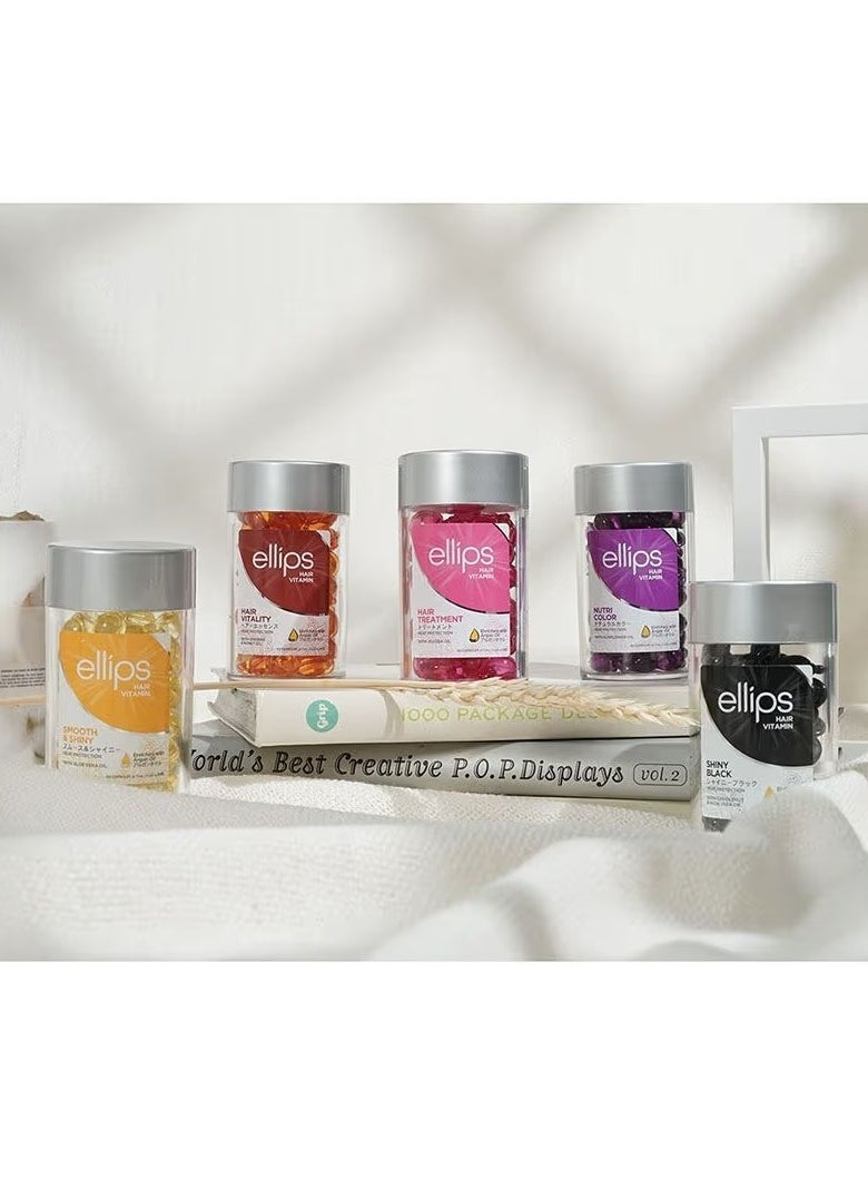 ellips فيتامين الشعر مع حماية الحرارة علاج الشعر 50 كبسولة - Image 3