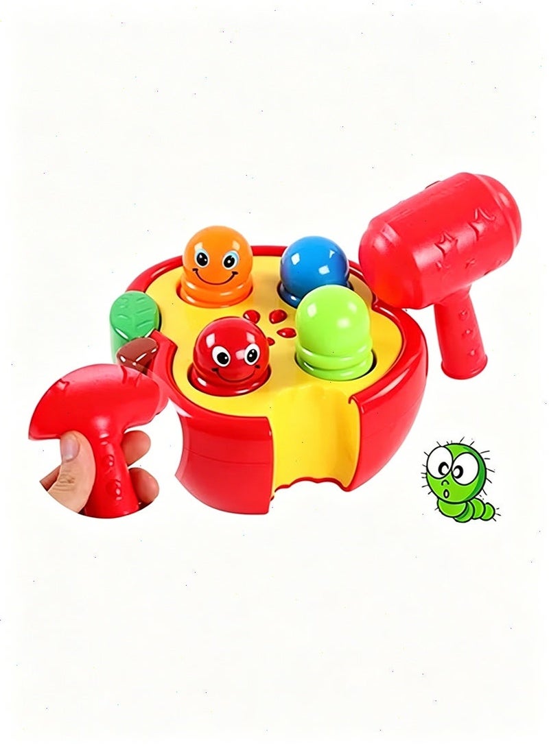 Yoawllty Kids Toys, Musical Whack-A-Mole Toy for Toddlers - Happy Cherry Percussion Play with 4 Keys , Fine Motor Skills Learning Game (1-5 Years) - Image 1