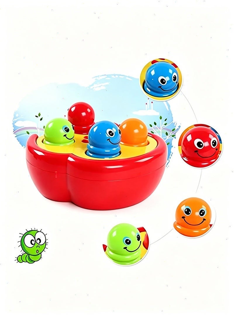 Yoawllty Kids Toys, Musical Whack-A-Mole Toy for Toddlers - Happy Cherry Percussion Play with 4 Keys , Fine Motor Skills Learning Game (1-5 Years) - Image 4