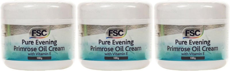 FSC 3 PACK FSC Evening Primrose Oil Cream 100g 3 PACK BUNDLE - Image 1