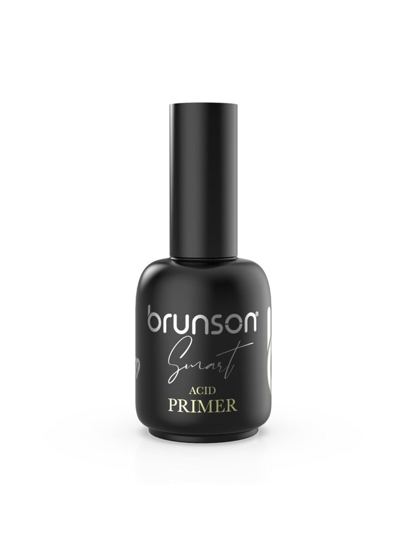 brunson Nail Primer for Gel Nail Polish No Lift Nail Prep Bond Primer Acid Fast Air Dry Nail Bonder for Acrylic Powder Nail Supplies