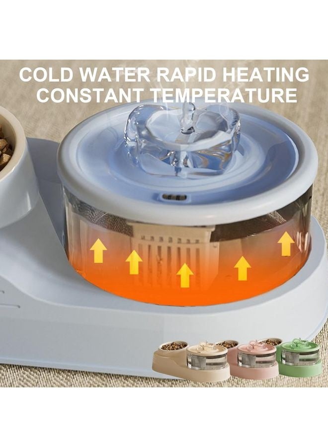 MOWKIT 2-in-1 Cat & Dog Water Dispenser and Food Feeder with Automatic Circulating System, Ultra-Quiet Operation, Spill-Proof Design, Gravity-Fed Hydration, Battery-Free & Cordless, Ideal for Home & Travel - Durable Pet Bowl with Spill-Resistant Base, Easy-Clean for Wet/Dry Food & Water, No Batteries/Electrical Required, Modern Design for Cats and Small Dogs, Wet And Dry Feeder, Petsafe Materials, Easyclean Surface, Cat And Dog Bowl, Pet Hydration Station, Petfriendly Households, Catsafe Pet - Image 5