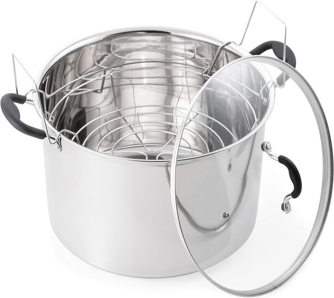 McSunley PrepNCook by McSunley 21.5Qt Induction Stainless Steel Water Bath Canner - Image 1