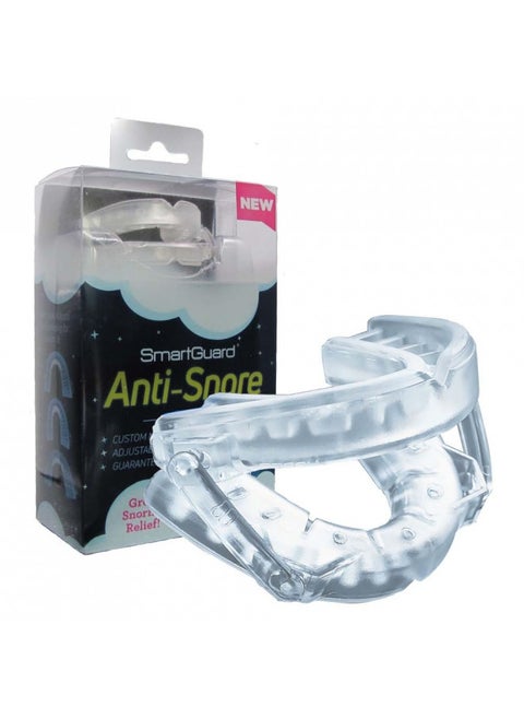 Anti-Snore Device by SmartGuard. New Customizable Snore Reducing Mouthpiece Reduce Snoring Aid for Men and Women Most Comfortable and Adjustable Oral Appliance - Holds Jaw Forward to Open Airway