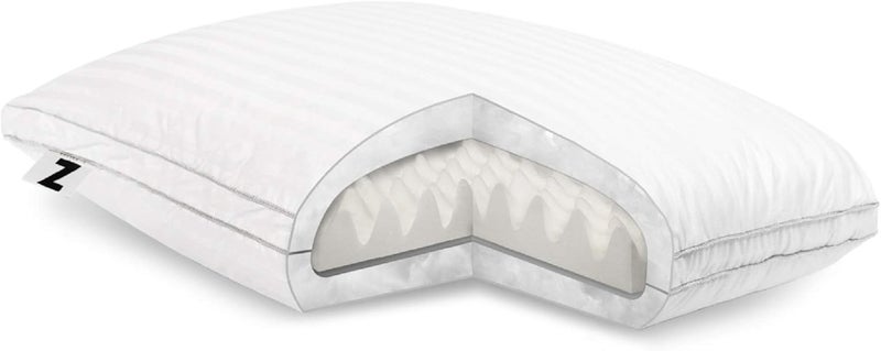 Malouf Convolution Gelled Microfiber with Convoluted Memory Foam Pillow  Down Alternative  Queen - Image 2