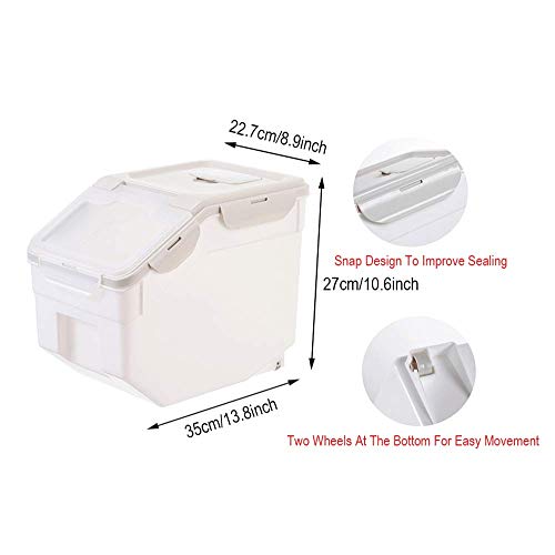 BIPEGE WINIAER Airtight Food Storage Containers, Large Capacity Pet Food Storage Container, Kitchen Pantry Storage Bin for Rice, Cereal, Flour, Snacks - Image 3