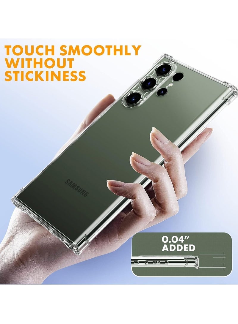 Techie Samsung Galaxy S24 Ultra TPU Bumper Corner Case with Camera Lens Protection Transparent Protective Back Cover - Image 5