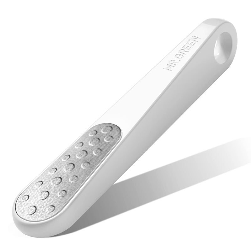 MRGREEN Foot File Double Sided Callus Remover for Dead Skin Professional Pedicure Tools Callous Scraper Foot Sander Heel Filer White