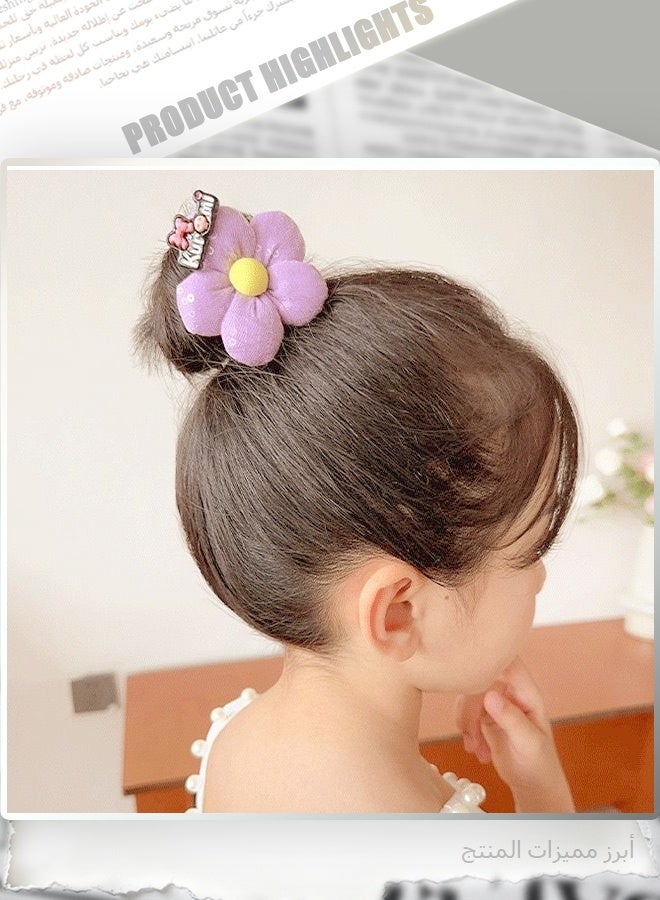 Kuromi Hair Accessories Set, 16-Piece & 18-Piece Cute Hair Clips, Bows, Scrunchies with Character Design, Purple & Black Theme Hair Decor for Girls, Teens, Kawaii Gift - Image 4