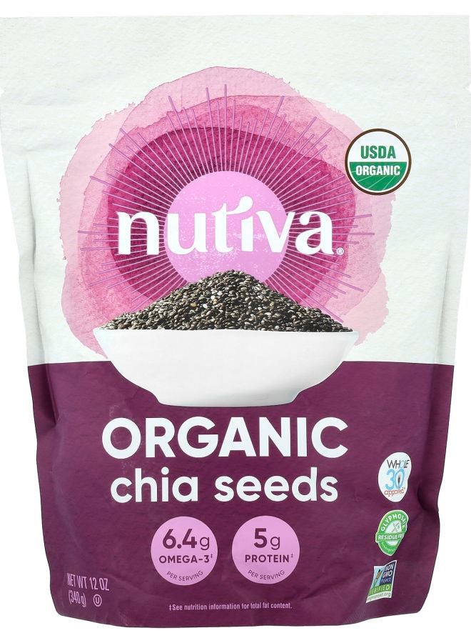 Nutiva Organic Chia Seeds 12 oz (340 g)