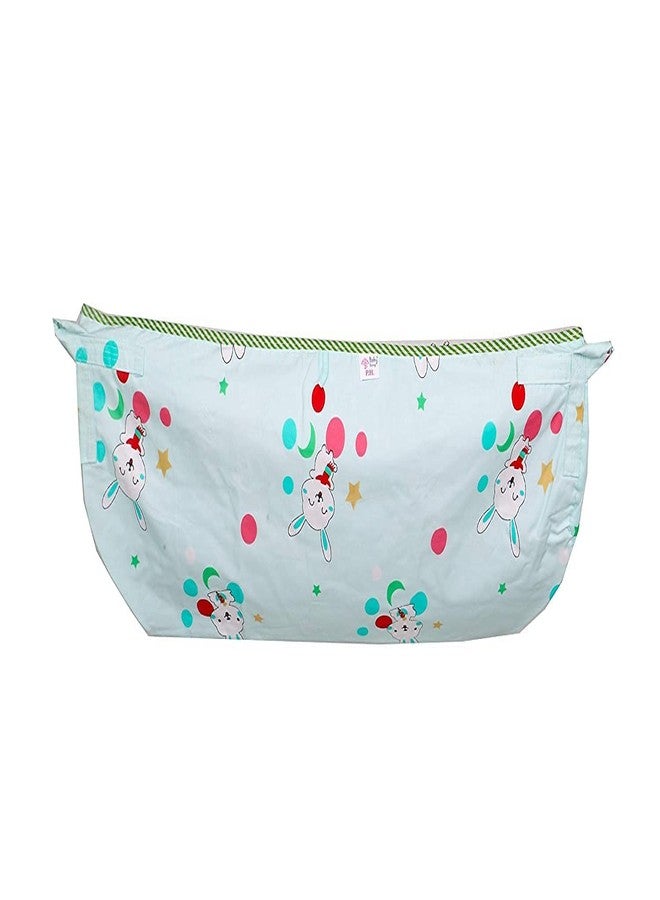 SNAVMIG New Born Baby Swing, khoya,Cradle Cloth Baby zoli,ghodiyu with Mosquito net for Infant, Baby Girl and boy Desings May Vary,only zoli (SkyBlue)