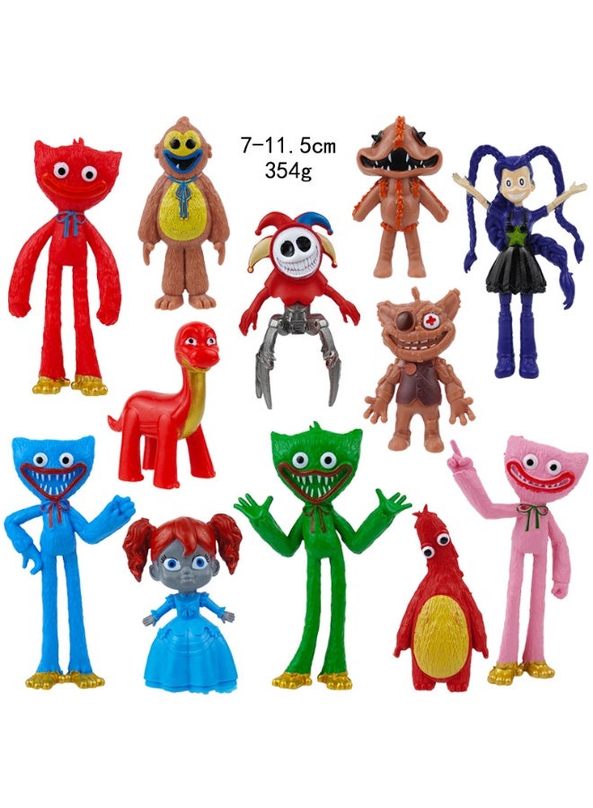 Action Figure Toys, Poppy Playtime 5 Game Character Set, Gift for Fans, Kids, Collectors, Home Decor (12 Pack)
