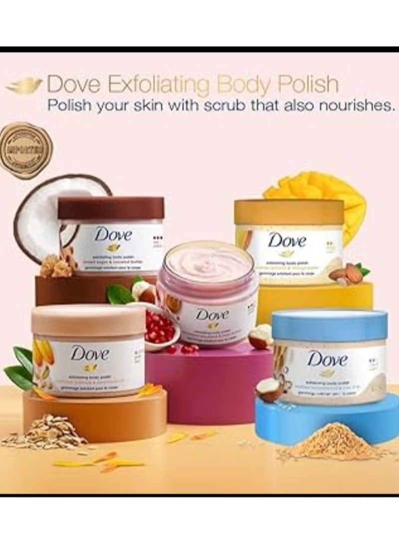 Dove 5-piece assorted exfoliating set