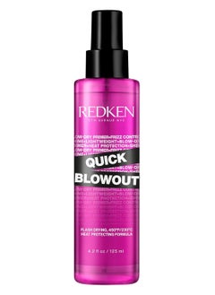 REDKEN Redken Quick Blowout Heat Protection Spray | Blow Dry Primer to Reduce Styling Time | Smooths & Adds Shine | Lightweight Blowdry Heat Protectant Spray for Hair | For All Hair Types  - Image 1