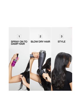 REDKEN Redken Quick Blowout Heat Protection Spray | Blow Dry Primer to Reduce Styling Time | Smooths & Adds Shine | Lightweight Blowdry Heat Protectant Spray for Hair | For All Hair Types  - Image 5