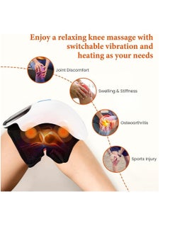 DMG TECH Knee Massager Cordless Knee Massager for Knee Pain with Infrared Heat and Vibration Wearable Rechargeable LED Screen Easy to Use Electronic Knee Massager  - Image 4