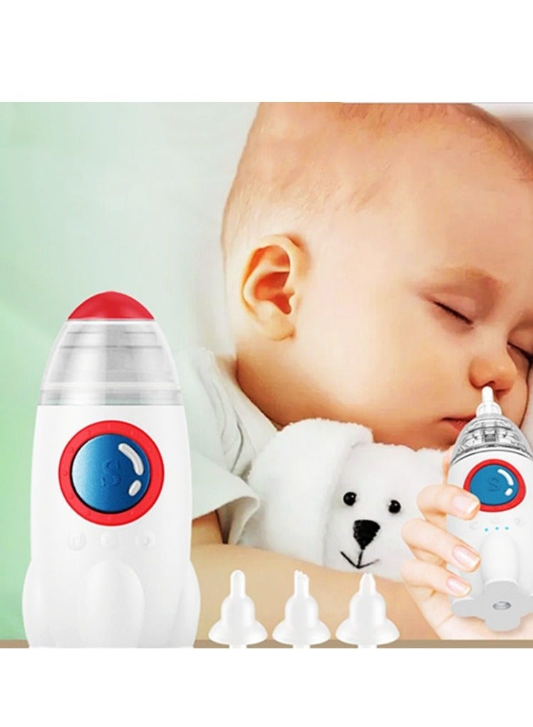 🚀 2025 Upgraded Baby Nasal Inhaler - Rocket Design | Waterproof, Quiet and Safe for Newborns | 3 Inhalation Modes + LED Lights and Music - Image 3