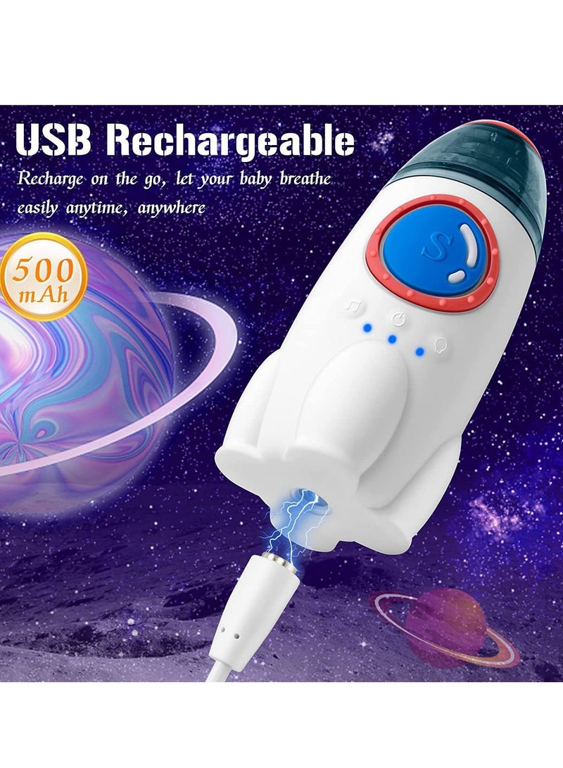 🚀 2025 Upgraded Baby Nasal Inhaler - Rocket Design | Waterproof, Quiet and Safe for Newborns | 3 Inhalation Modes + LED Lights and Music - Image 4