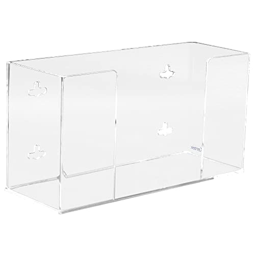 Kantek Wall Mounted Acrylic Glove Box Holder Dispenser, Single Box Capacity, for Use in Food Service, Healthcare, Hospitals, Restaurants, 10.3" x 3.8" x 5.3", Clear - Image 4