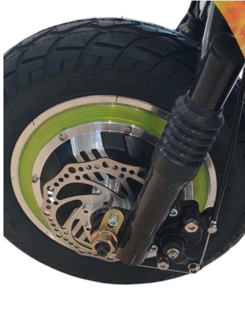 Ultimate Mobility Champion Scooter With Seat And Basket For Enhanced Convenience Flame