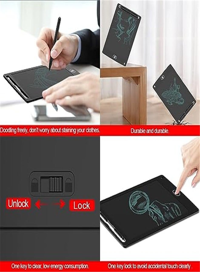 Goolsky [لوحة كتابة LCD بحجم 8.5 إنش] لوحة كتابة إلكترونية LCD بحجم 8.5 إنش | جهاز لوحي للرسم للجرافيتي، الخربشة، الكتابة الذكية | هدية مثالية، لوحة رسم صديقة للبيئة، للبالغين، [أسود] - Image 2