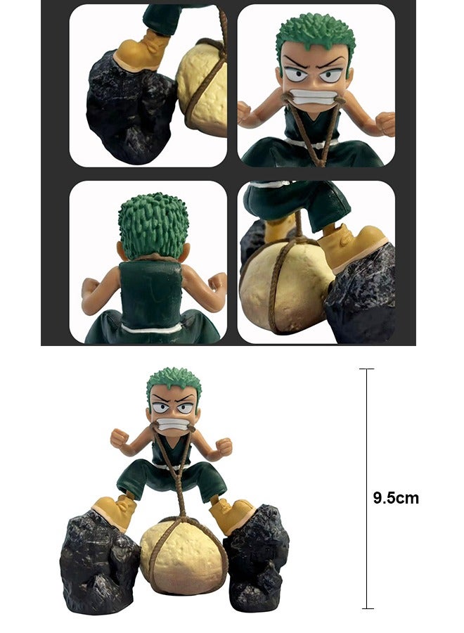 One Piece Zoro Figures, One Piece Zoro Stickers 50PCS, One Piece Zoro Commemorative Coins, Birthday Gifts, One Piece Fans - Image 2