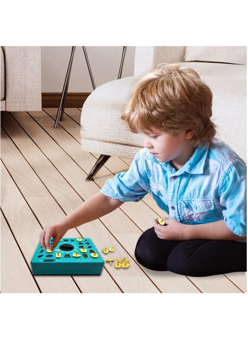 Hihonor Timing Puzzle Toy, Winning Fingers Shape Toy Puzzle Game, Pop Up Board Game With Shape Puzzles, Two Players Concentration Games Puzzle Board Matching Game, Blue - Image 3