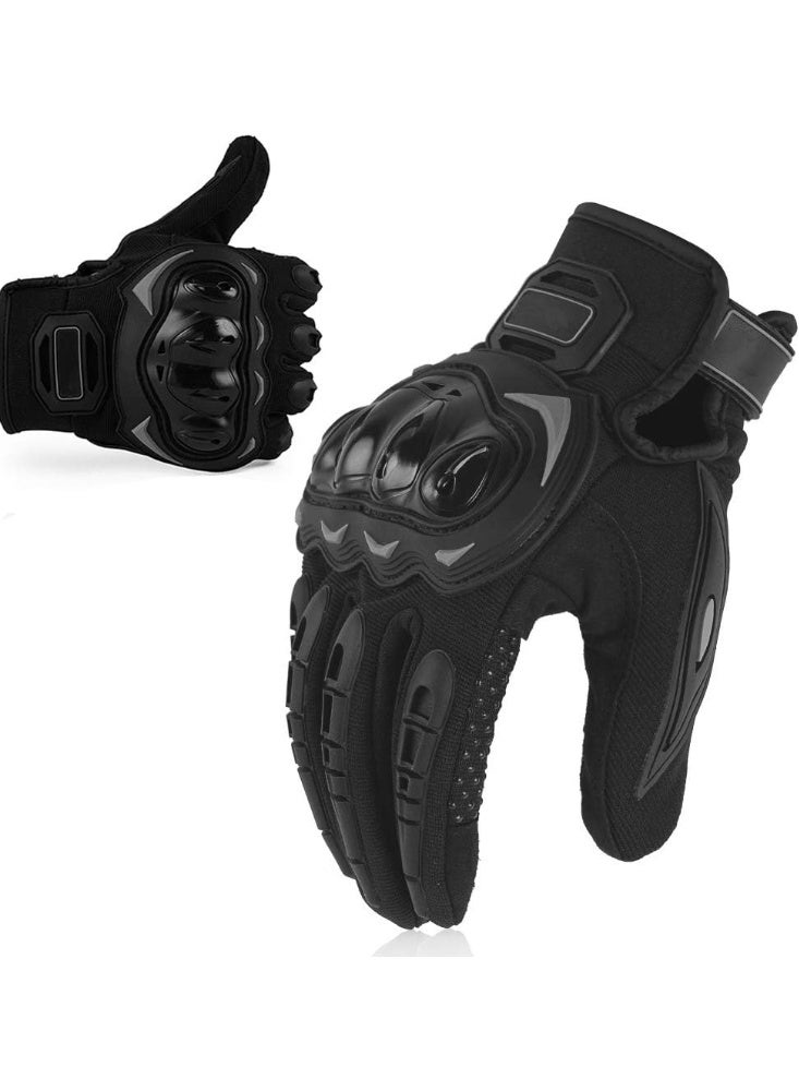 Touchscreen Motorcycle Full Finger Gloves for Men Women, Hard Knuckle Motorbike Gloves for BMX ATV MTB Riding, Road Racing, Cycling, Bike, Climbing, Motocross etc, Hiking, Outdoor Sports - Image 1