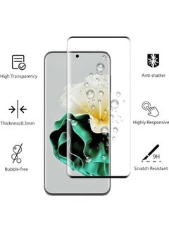 Generic Huawei P60 Pro Screen Protector, 9H Tempered Glass Screen Protector for Huawei P60 Pro,  Premium 3D Curved Edge Guard Film，Case Friendly, Anti-Scratch Film (Edge Adhesive)  - Image 2