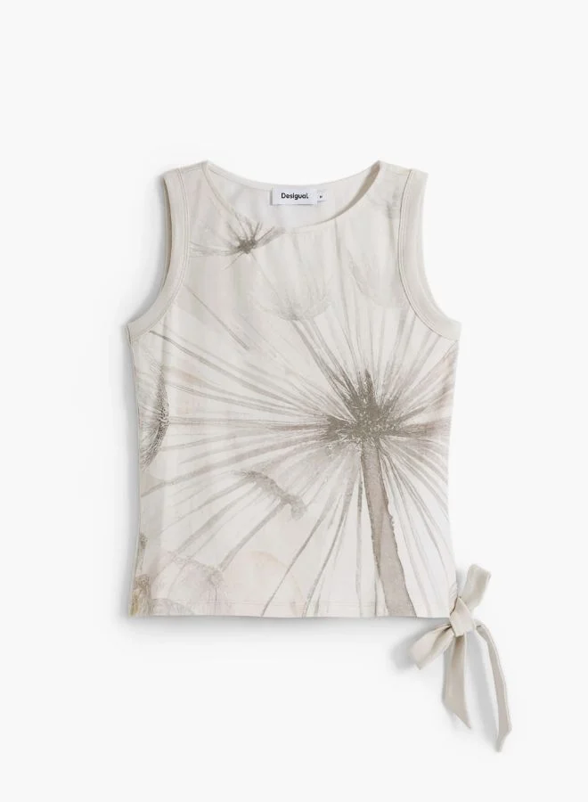 DESIGUAL Dandelion Tie T-Shirt