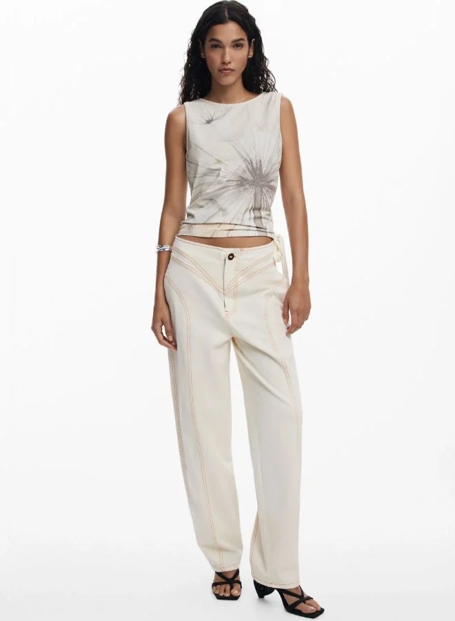 ديسيجوال الهندباء ربطة عنق تي شيرت