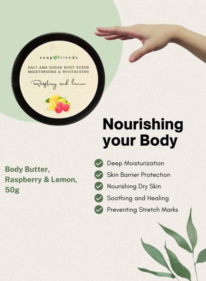 Soap&Friends مقشر الجسم بالتوت البري والليمون | مقشر عميق التنظيف وتجديد الجسم للساونا وحمام البخار - 50 جرام - Image 4