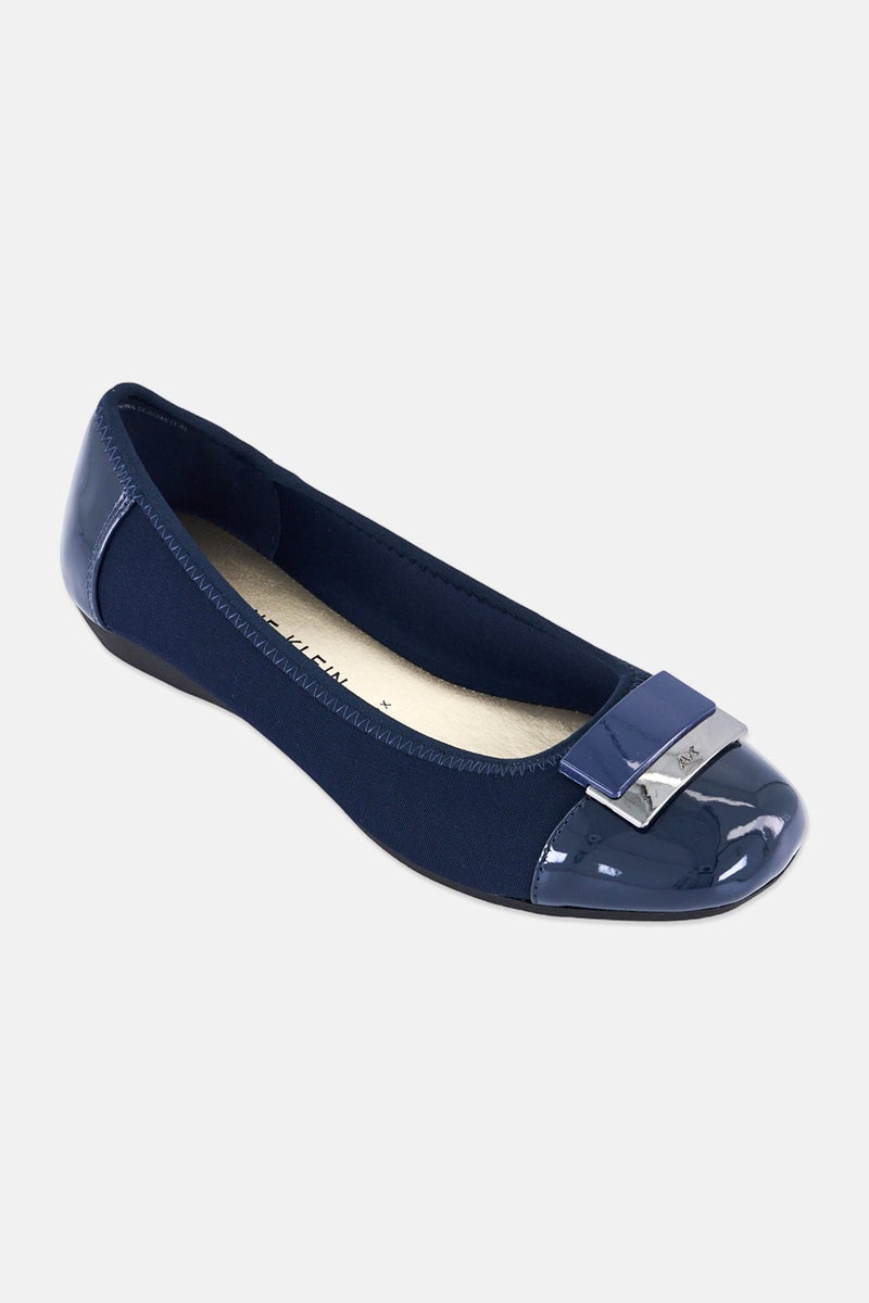 ANNE KLEIN Women Akuna2 Slip On Flats, Navy - Image 1