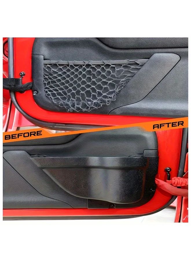 Storage Cup Holder For JK Wrangler ABS Material Replaces Sagging Net Cover - Image 3