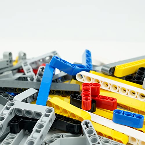 BroTex Technical Parts Pieces Sets Liftarm Beams Bricks Bulk Axles Pins Panels Frame Beams Connectors, 580 Pieces Compatible with Technic-Block MOC Buildings Toys for Boys Adults Kids Age 6+ - Image 4