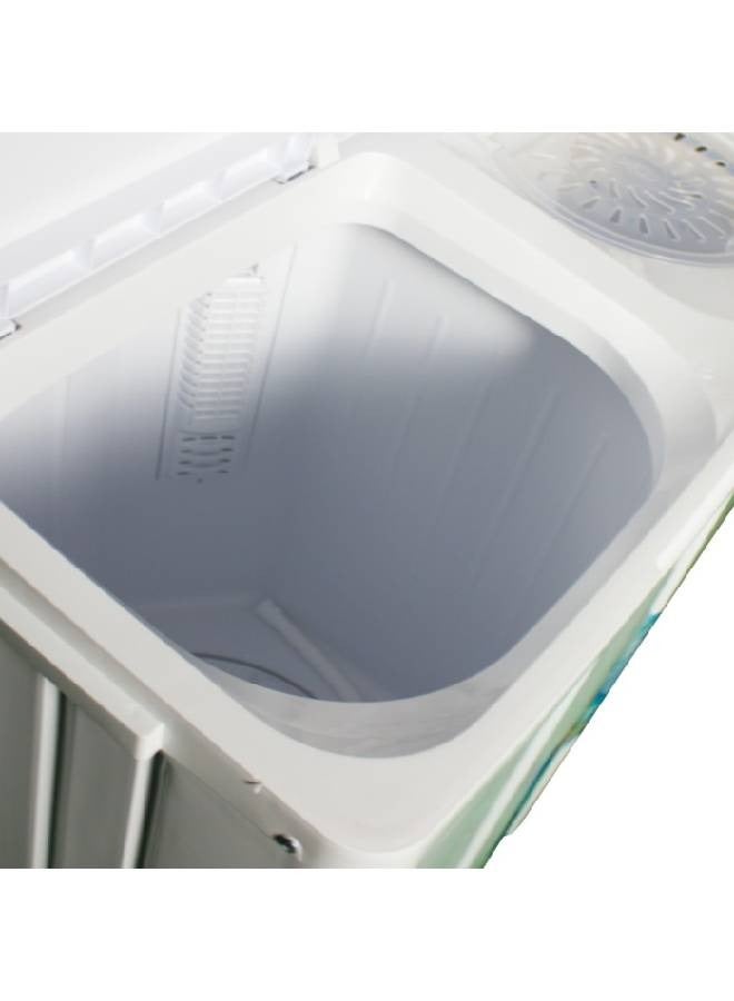 Dora Sat Twin Tub Washing Machine - Top Load - 10 kg - White - DS10TW - Image 3
