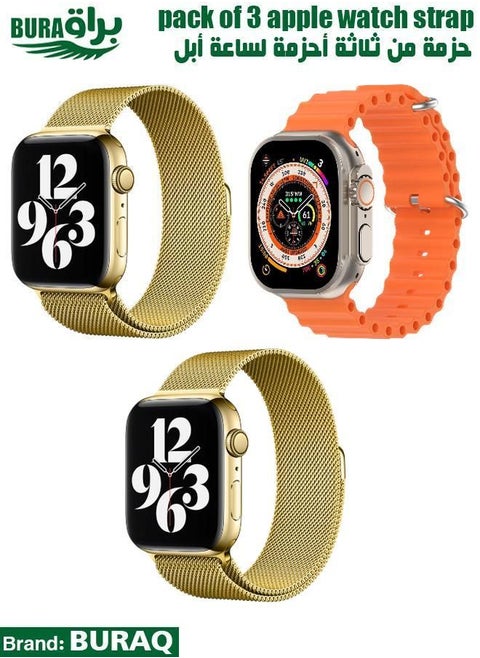 Apple Watch Band Strap For Apple Watch Ultra 2/Ultra 49mm, Series 10 46mm, 9/8/7 45mm, SE2/SE/6/5/4 44mm, 3/2/1 42mm
