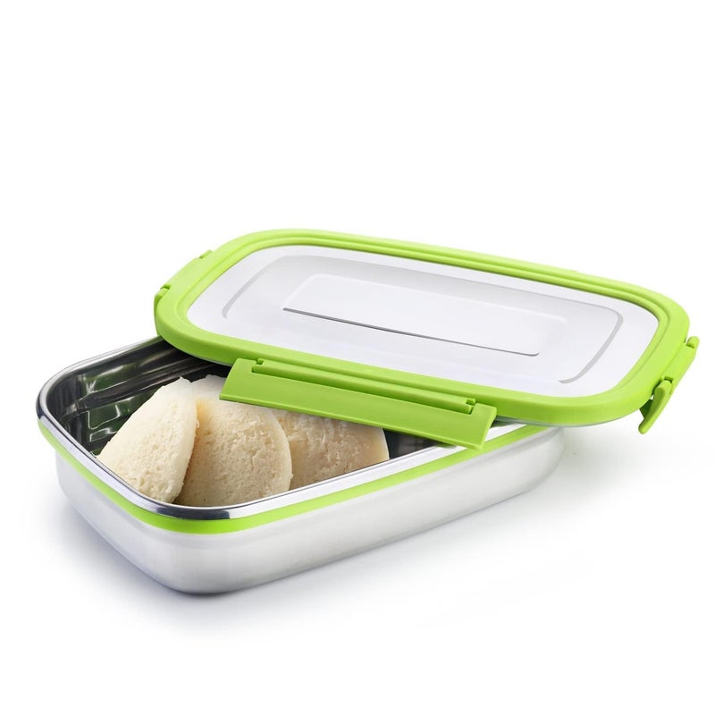 Gladnes Lunch Box Insulated Stainlss Steel Tiffin Box Food Containers for Adults and Kids Tiffin Box Vacuum Pack for Office School Use 1Pc Multicolor 900ml - Image 2