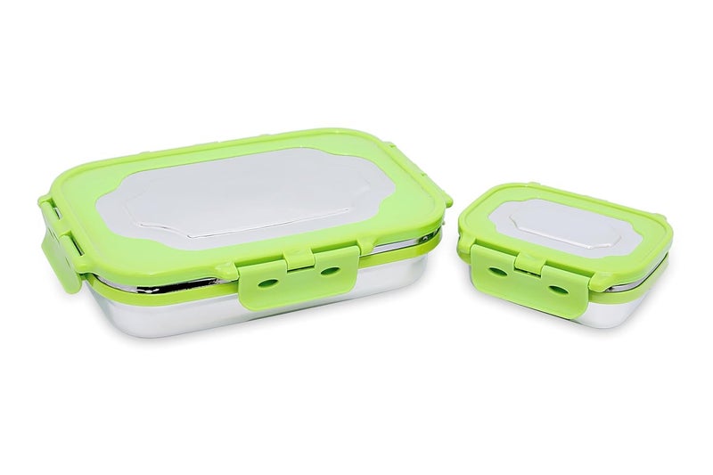 Gladnes Lunch Box Insulated Stainlss Steel Tiffin Box Food Containers for Adults and Kids Tiffin Box Vacuum Pack for Office School Use 1Pc Multicolor 900ml - Image 5