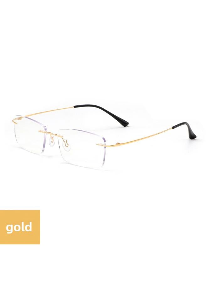 نيبمينينت Business Titanium Frame High-end Frameless Reading Glasses 8 6 Anti-blue Light Hd Aging Ultra-light Danyang 