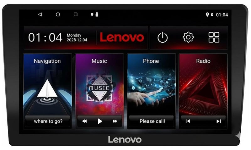 Lenovo 10 Inch 2K Android Car Stereo 4GB RAM 64GB ROM Support Apple Carplay Android Auto Wireless Bluetooth USB Video Audio Playback High Definition Screen - Image 1