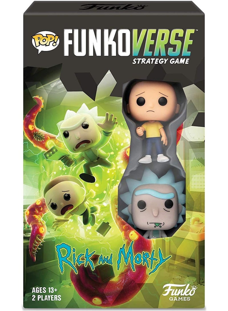 FunkoVerse Strategy Game – Rick & Morty 2‑Pack with Exclusive Pop! Figures - Image 1