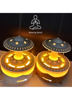 KASTWAVE Cloud Rain Humidifiers Essential Oil Diffuser with 7 Colors nightlights Aromatherapy Diffuser Desk Fountain for Relaxing Mood Waterdrop Sound Rain Drop Diffuser Rain Sound Lamp (Wood, 350 ml)  - Image 5