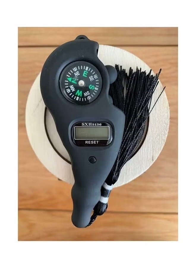 أكاليكس عداد التسبيح الإلكتروني مع بوصلة باللون الأسود - Image 2