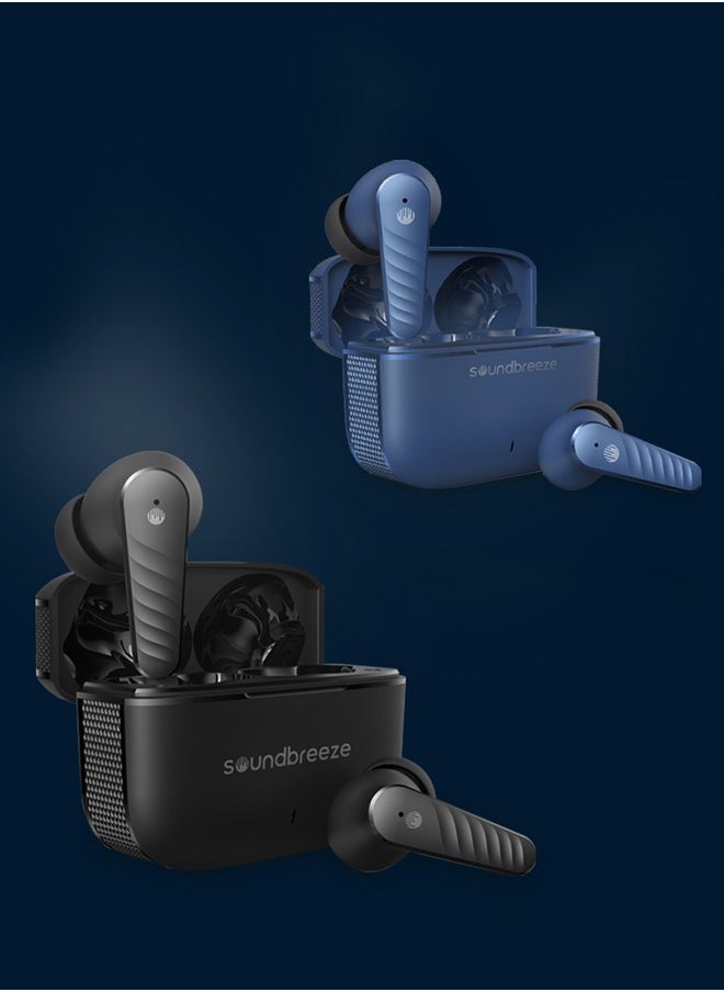 Soundbreeze - SEEKEN Soundbreeze Wireless Bluetooth Earbuds - Blue | 40 Hours Playtime | Compatible with iPhone and Samsung | Premium Design | High-Quality. - Image 1